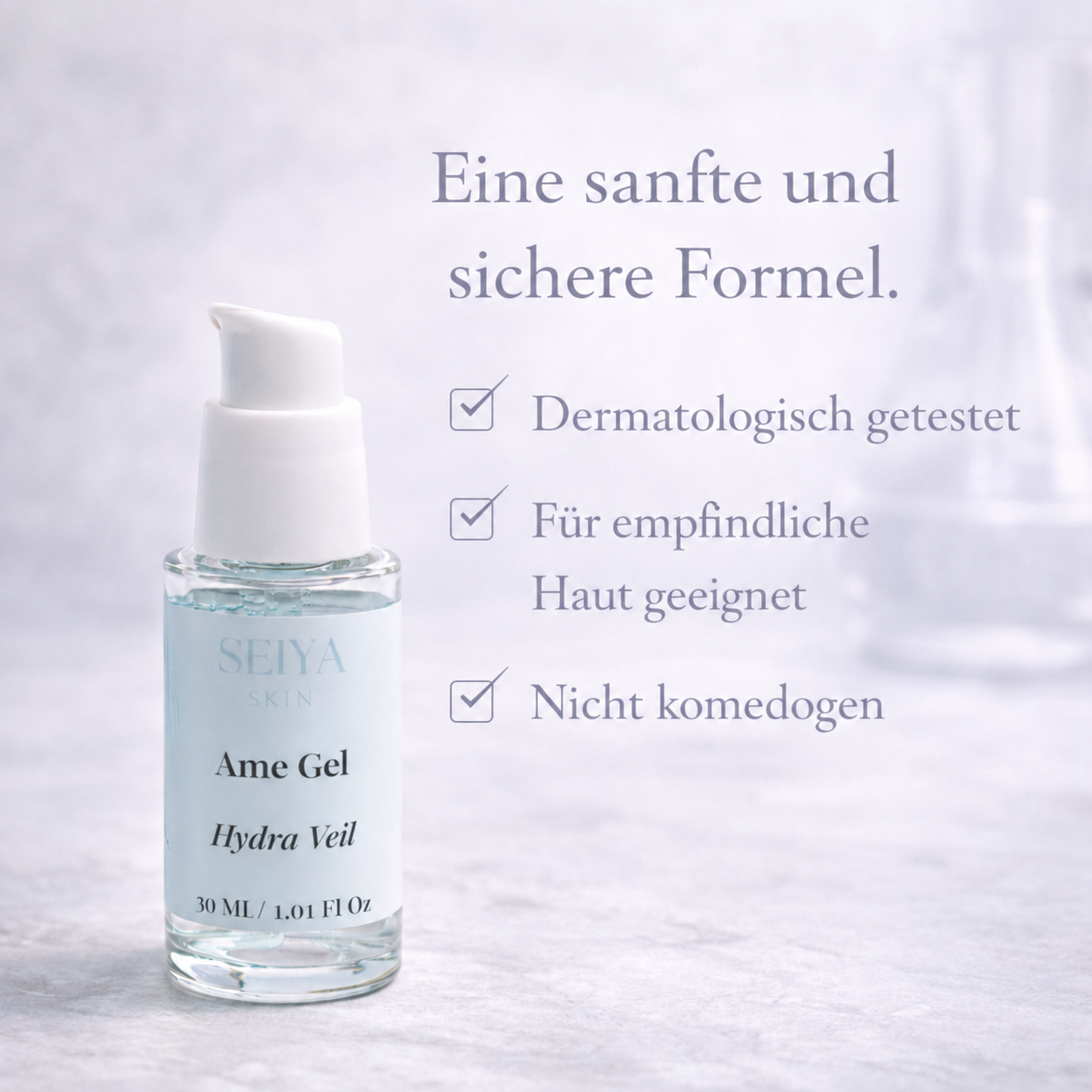 Ame Gel — Gel Hydratant Léger Peaux Mixtes Réactives