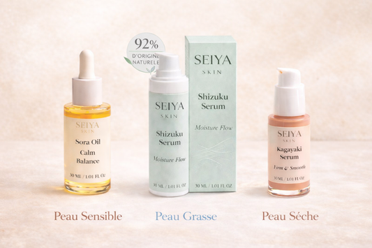 Quel soin Seiya choisir selon votre type de peau — guide d'orientation