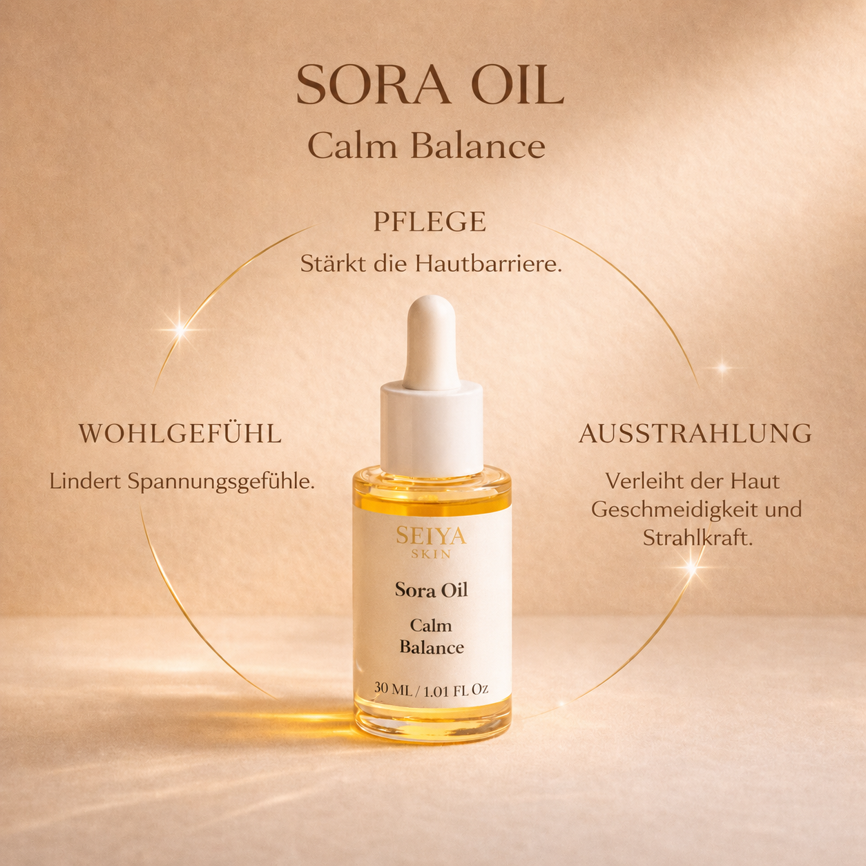 Sora Oil — Huile Sèche Visage Non Comédogène Peaux Sèches