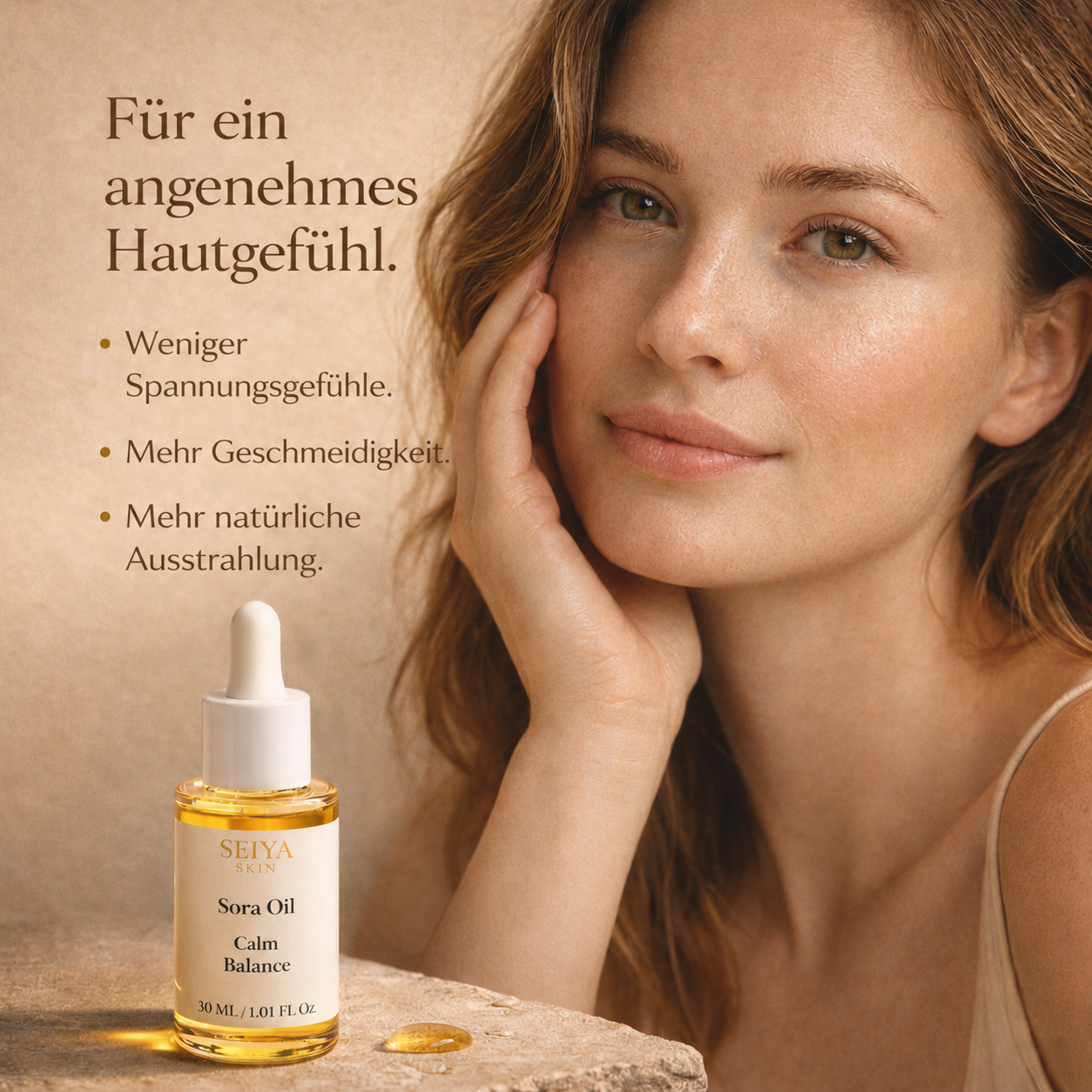 Sora Oil — Huile Sèche Visage Non Comédogène Peaux Sèches